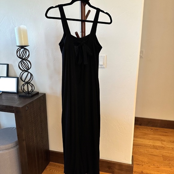 Carly Jean Black Gauze Tie Back Maxi Dress (Size S) - Picture 4 of 7